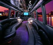 Inside Limo Bus